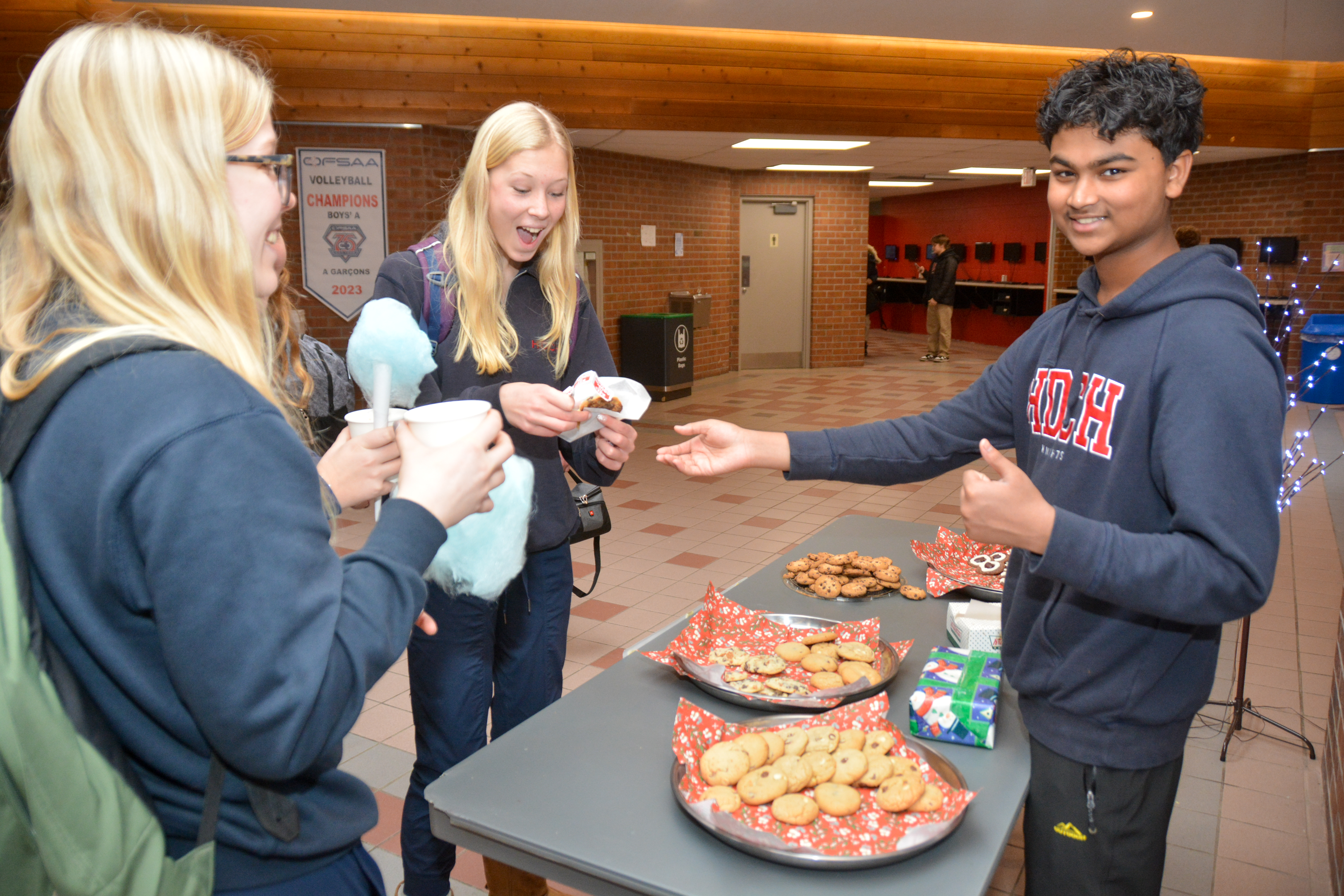 kids at a bake sale together